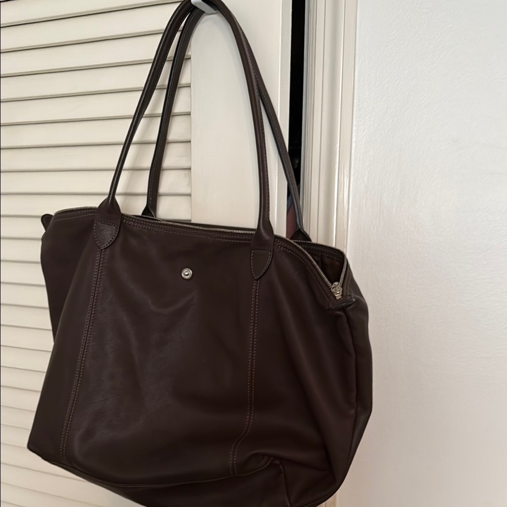 Longchamp Brown Tote Bag with Classic Design